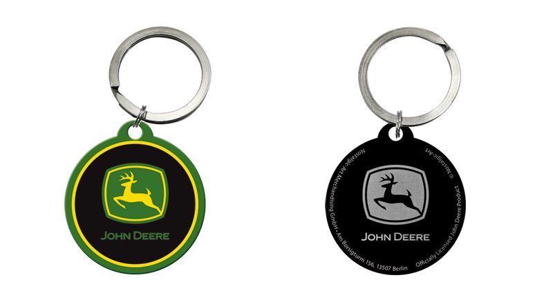 sleutelhanger-rond-john-deere-logo-rutgers-mechanisatie-bedum sleutelhanger john deere
